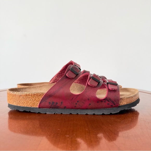 Birkenstock Florida Birko Flor Leather Strap Sandals | EU 38 - Picture 4 of 7